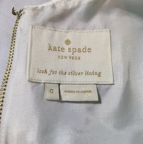 Kate Spade Solar Miriam Sheath Dress Silk Blend Blue Green Size 0 Spring Summer - Picture 9 of 13